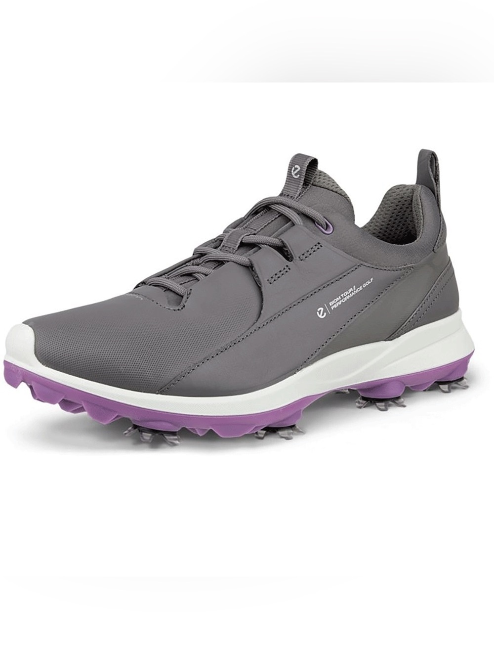ECCO Women's BIOM Tour Golf Shoes, 39, Slate w/purple